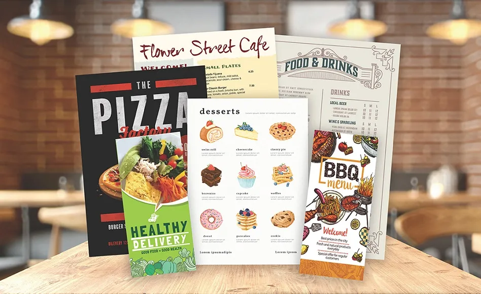 Menu printing Southampton